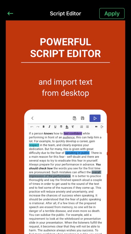 Teleprompter for Videos Script screenshot-3