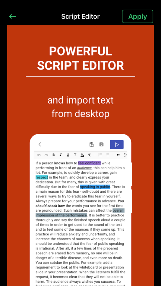 #4. Teleprompter for Videos Script (iOS) 由: Abdulla Yasin