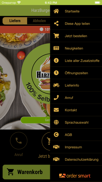 HarzBurger Osnabrück Screenshot