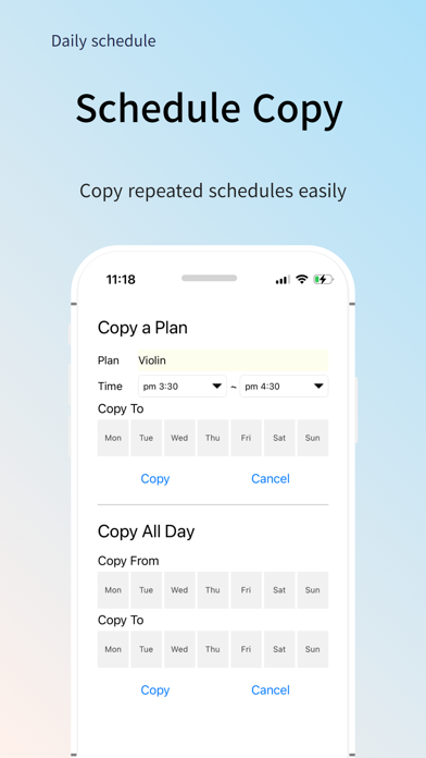 Daily Schedule -easy timetable Screenshot