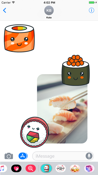 Screenshot #1 pour Sushi Kawaii Stickers