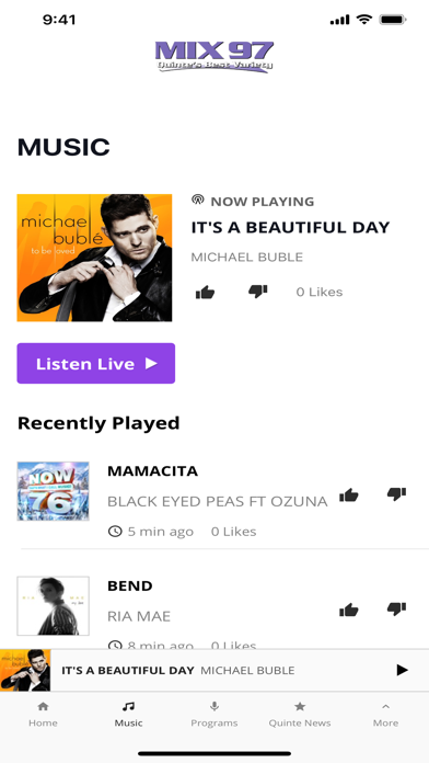 Mix 97 Radio Screenshot