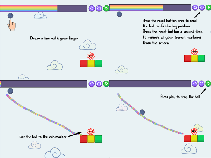 Rainbow Ball - Physics Puzzles