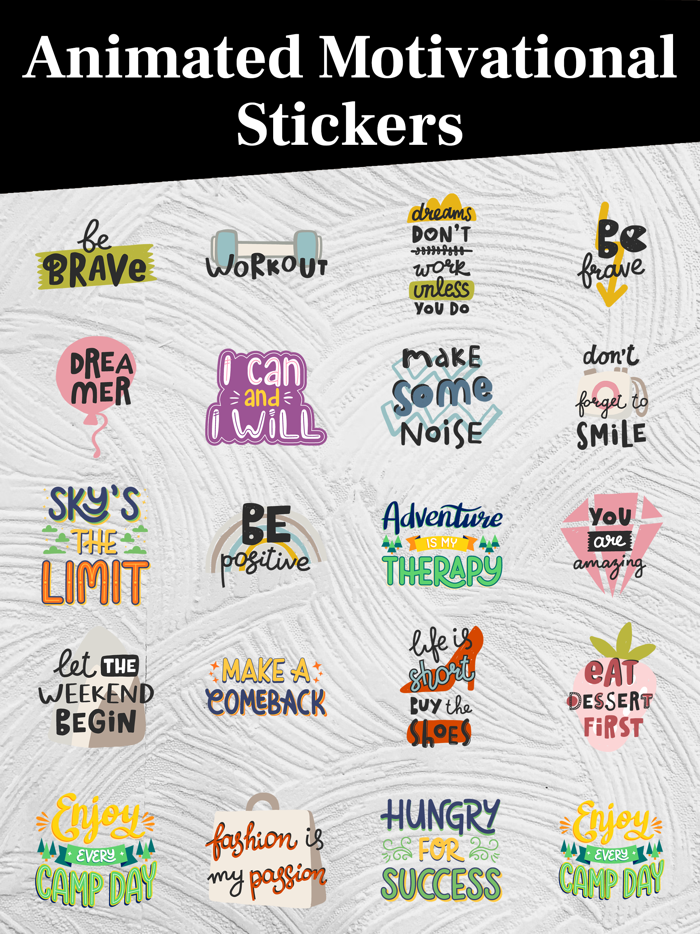 Animated MOTIVATIONAL Stickers