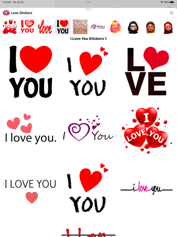 Screenshot #6 pour Love Expression Stickers