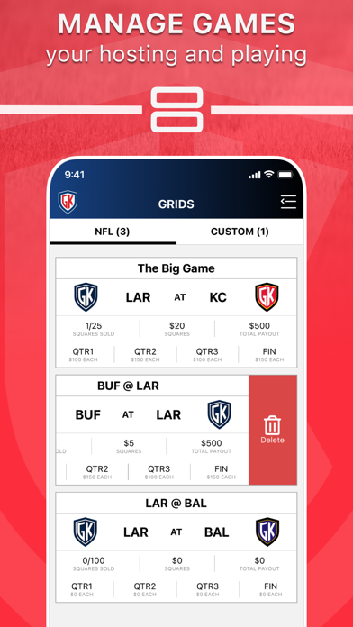 Grid Kings - Football Squares Screenshot