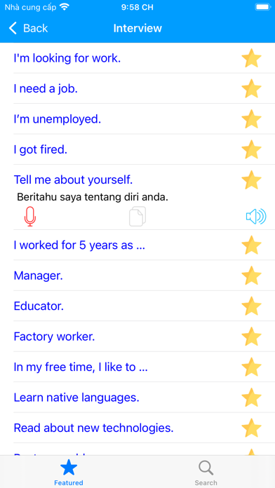 Learn Malay Phrases Offline Screenshot