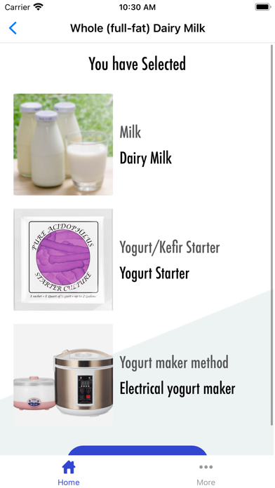 Yogurt App Screenshot