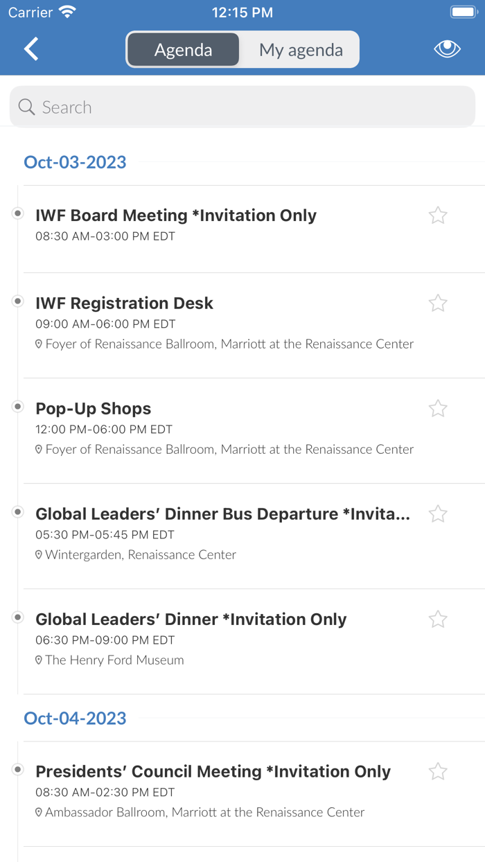 IWF - Conference App