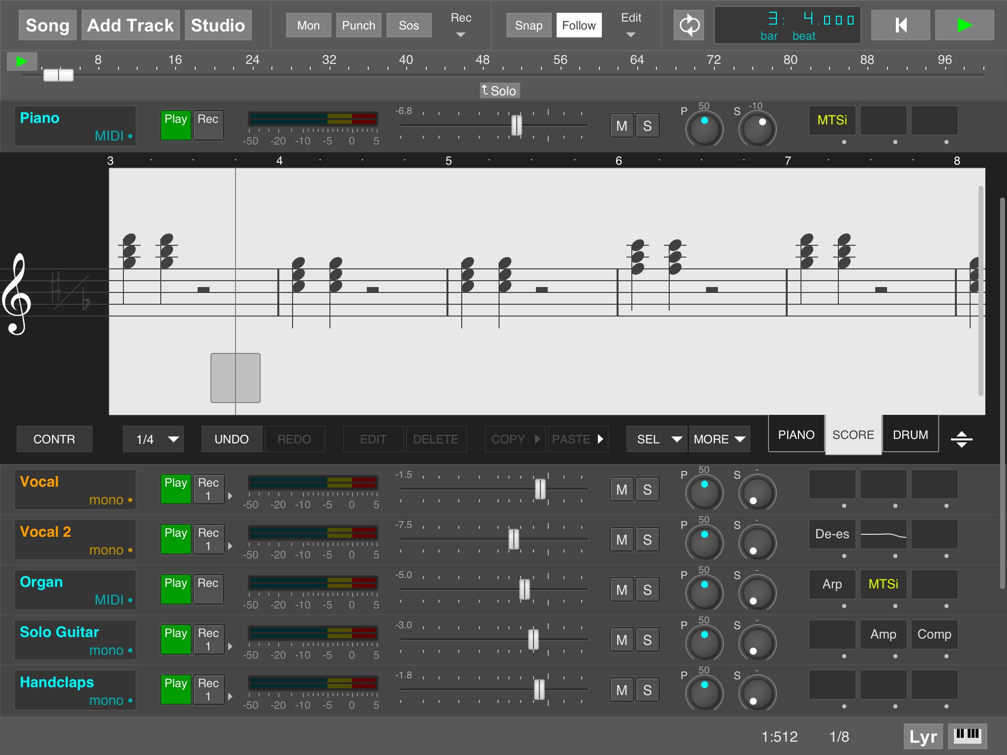 MultitrackStudio for iPad screenshot 3