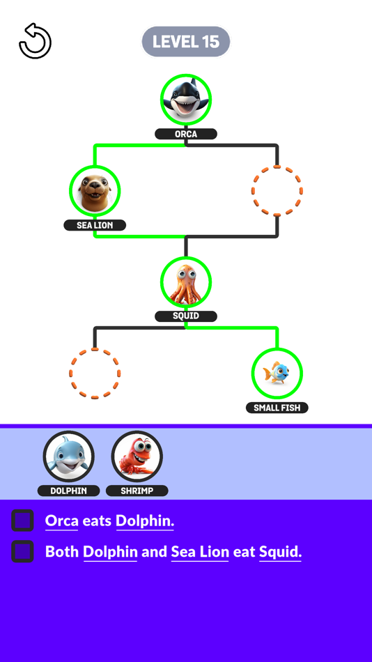 #4. Food Chain Sort (iOS) Podle: MIDPOLY OYUN YAZILIM TASARIM DANISMANLIK HIZMETLERI VE TICARET ANONIM SIRKETI