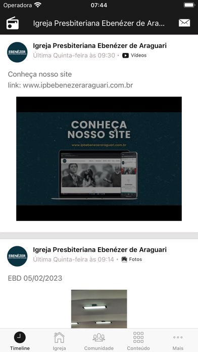 IPB Ebenézer de Araguari Screenshot