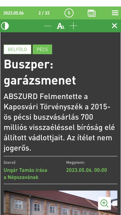 Mobil Népszava Screenshot