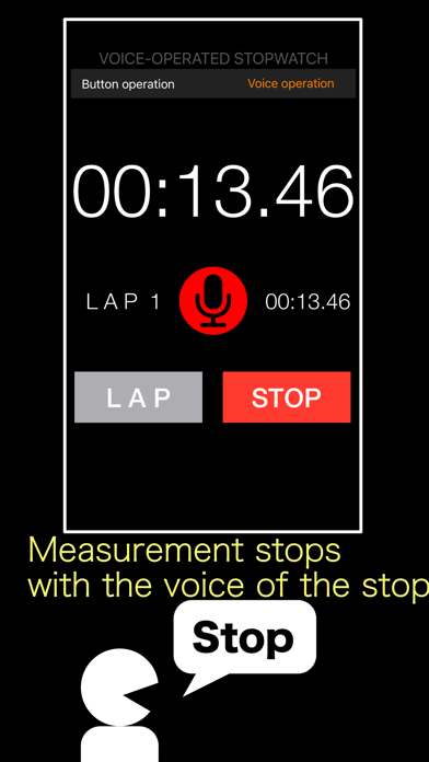 VOICE-OPERATED STOPWATCH Screenshot