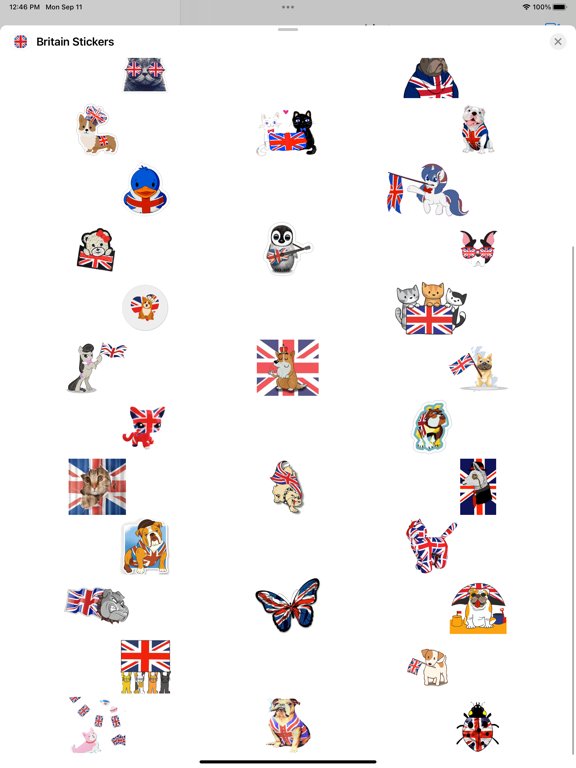 Screenshot #5 pour Britain Stickers