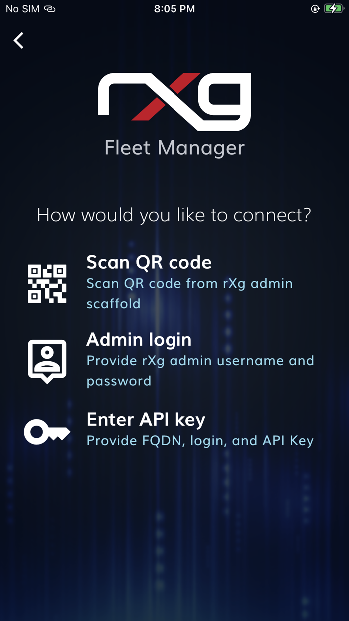 rXg Fleet Manager