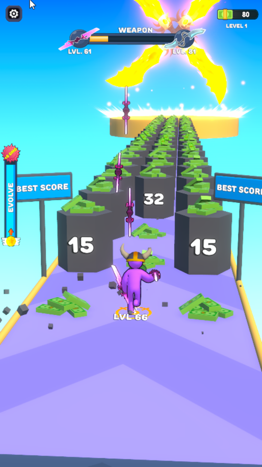 #7. Sword Shooter (iOS) 由: Utku Yazici