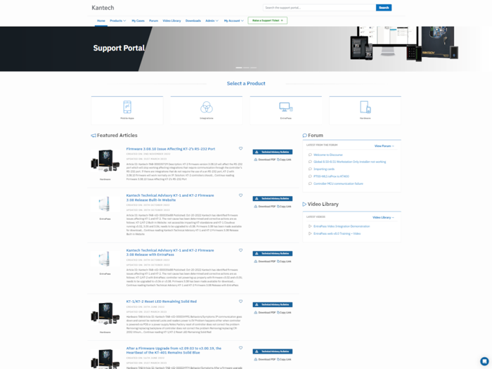 Kantech Support Portal