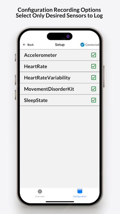 BRAVO Wearable App Screenshot