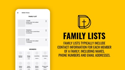 Divine Duty Parish directory Screenshot