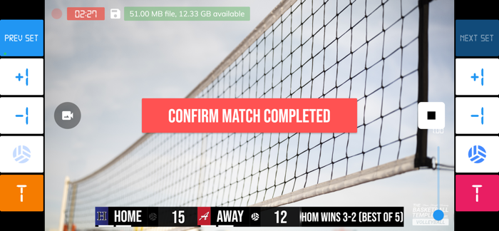 BT Volleyball Camera