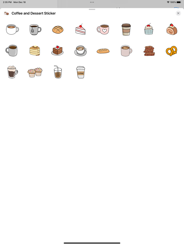 Coffee and Dessert Sticker