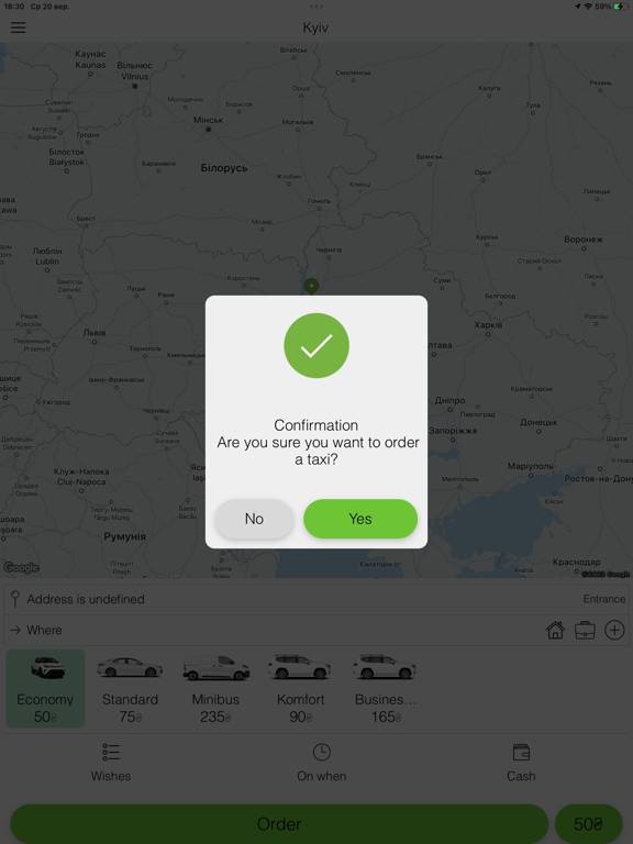 Beru taxi iPad screenshot 8 - Travel app