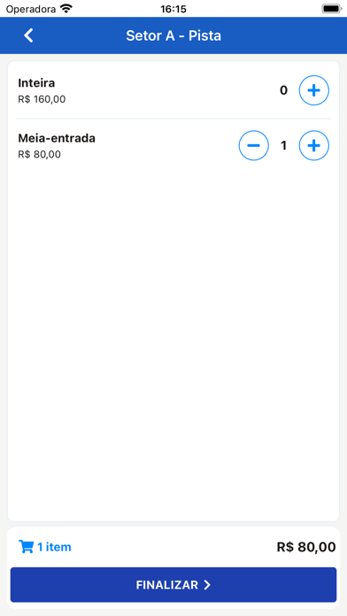 Novaoito Tickets - PDV Screenshot