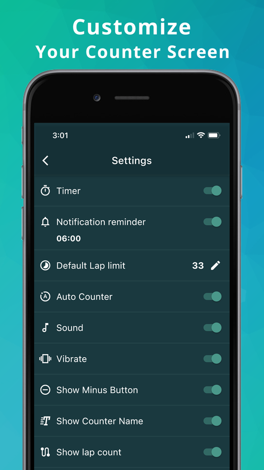 #10. Tasbih Counter: Tally App (iOS) โดย: Nawaz Vitla Mohammed