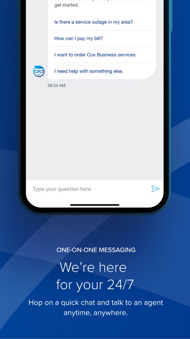 Cox Business MyAccount Screenshot