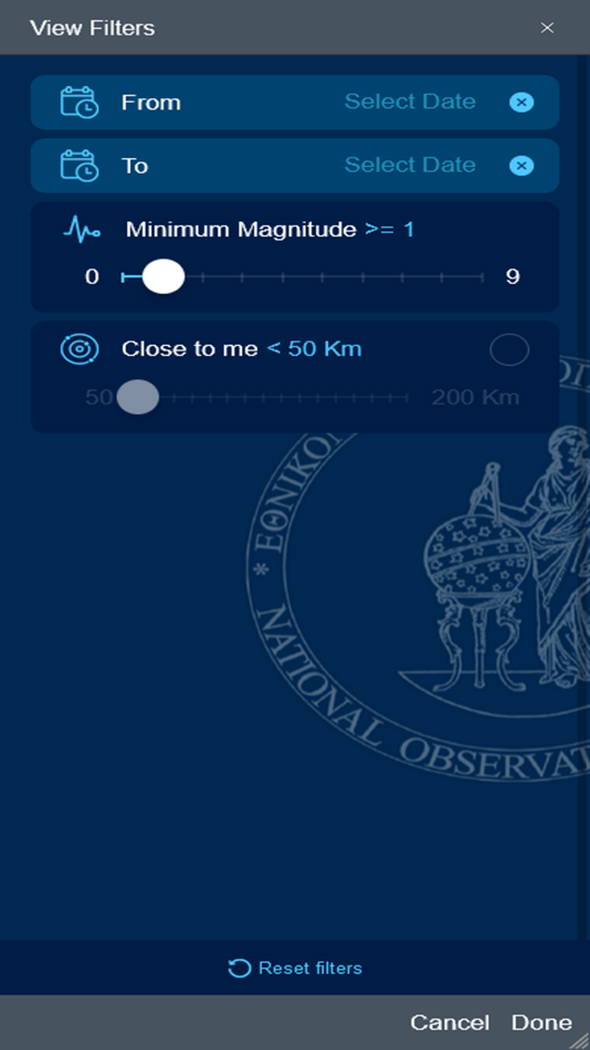 #4. Seismicity - N.O.A. (iOS) Podle: National Observatory of Athens