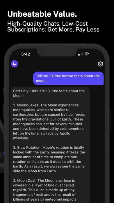 Moon: Private AI Chat Screenshot