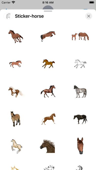 Sticker horse Screenshot