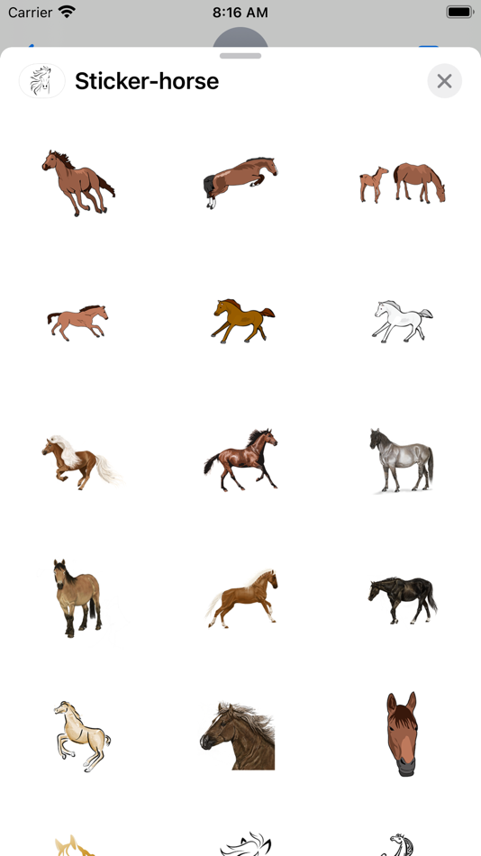 Sticker horse - 3.0 - (iOS)