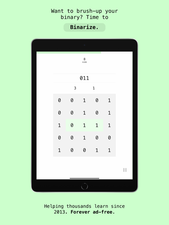 Binarize iPad app afbeelding 1