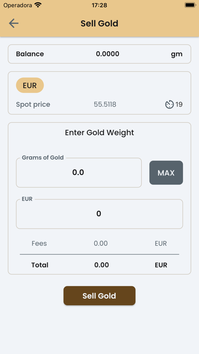 Phi - Gold Wallet Screenshot
