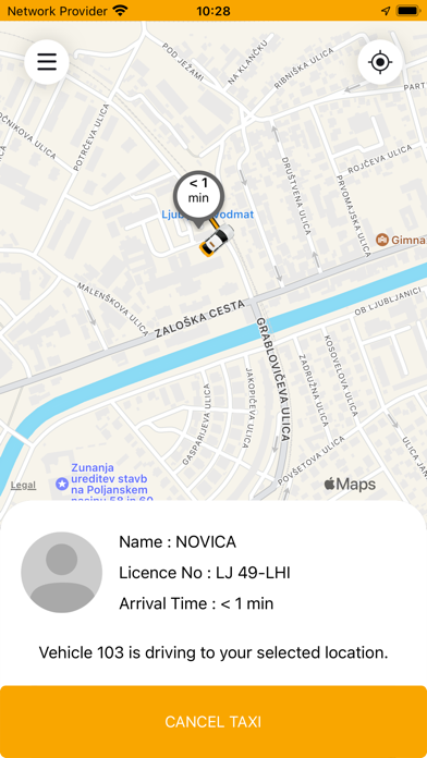 TaxiMetro Ljubljana Screenshot