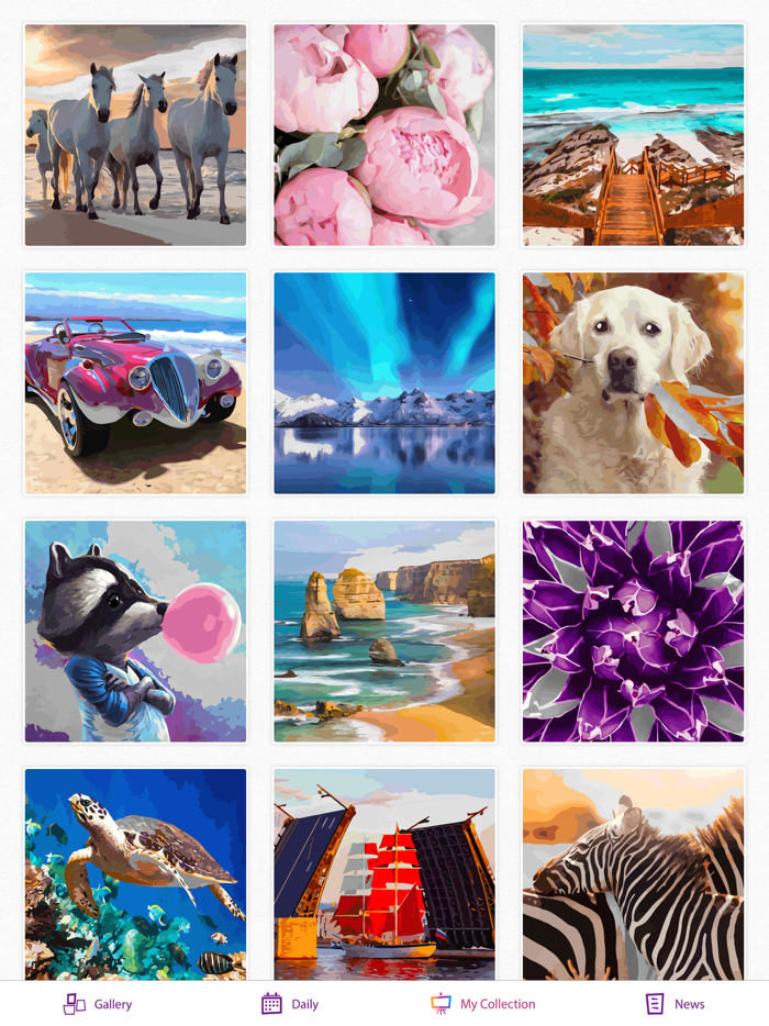 Oil Painting Color by Numbers