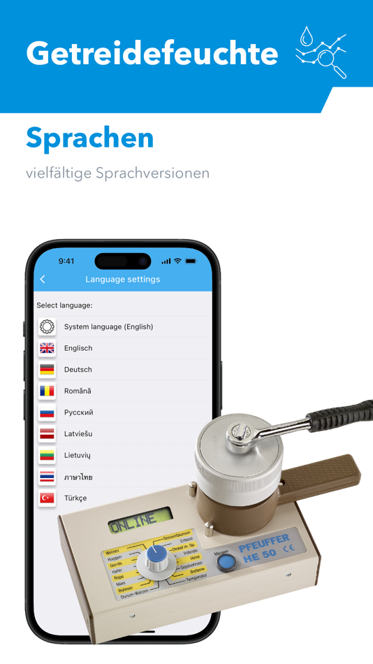 #9. HE 50 Getreidefeuchte (iOS) 由: Pfeuffer GmbH