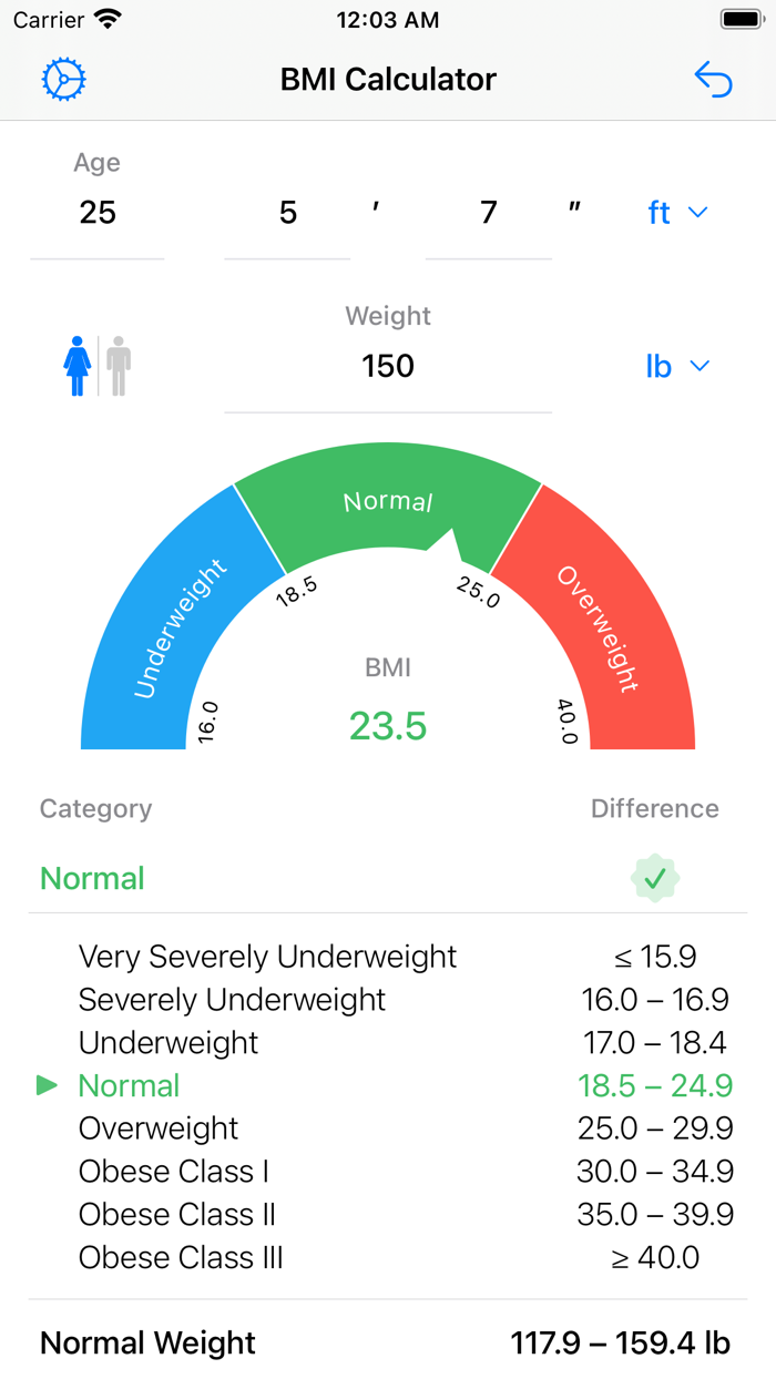 BMI Calculator – Weight Loss