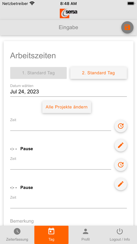 SERSA Zeit (iOS) 由: all4net GmbH SERSA Zeit (iOS) 由: all4net GmbH