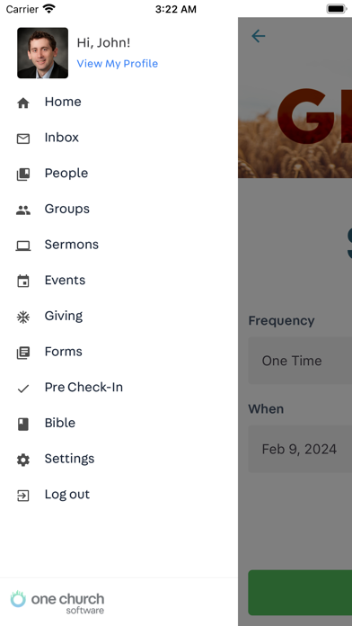 My One Church App Screenshot