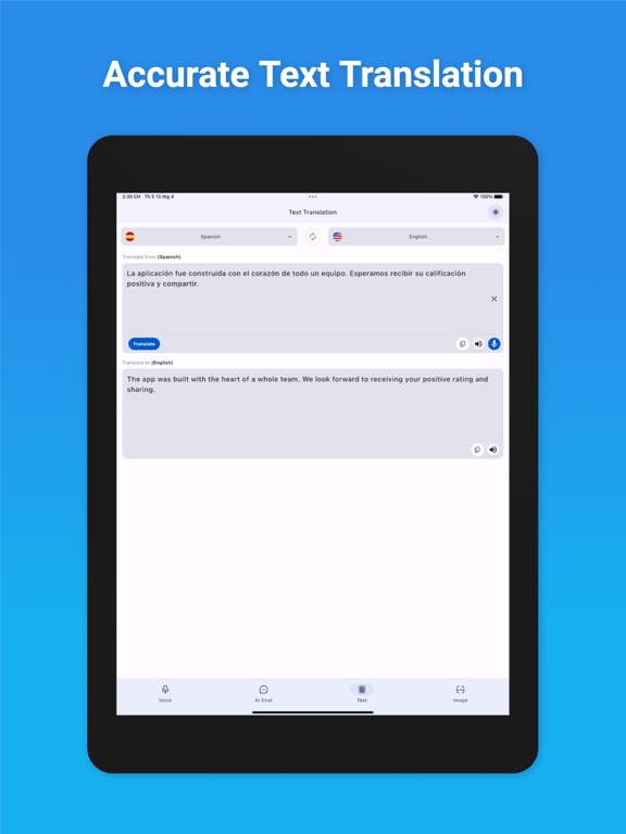 Voice Translator & AI Chat + iPad screenshot 5 - Productivity app