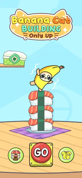 Game screenshot Banana Cat Building: Only Up apk