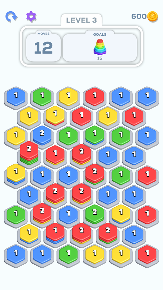 #4. Hex Stacks (iOS) 由: Wery Games Limited