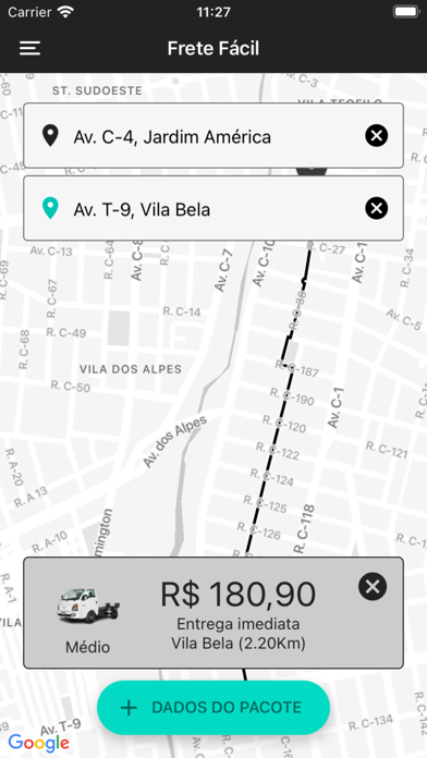 Frete Fácil Screenshot