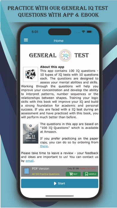 Screenshot #1 pour General IQ Test Pro