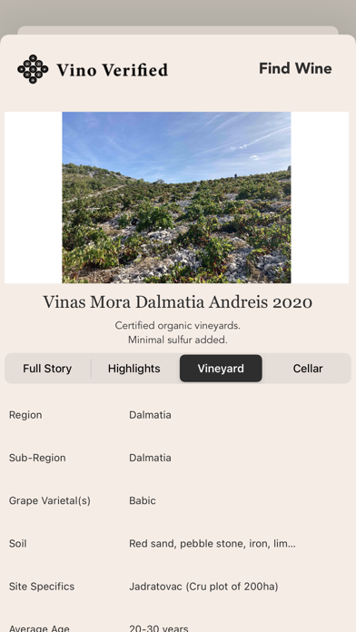 Vino Verified Screenshot