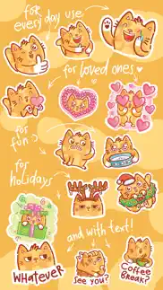 cat stickers for imessage! iphone screenshot 2