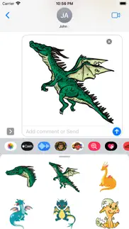 monster dragon stickers iphone screenshot 2